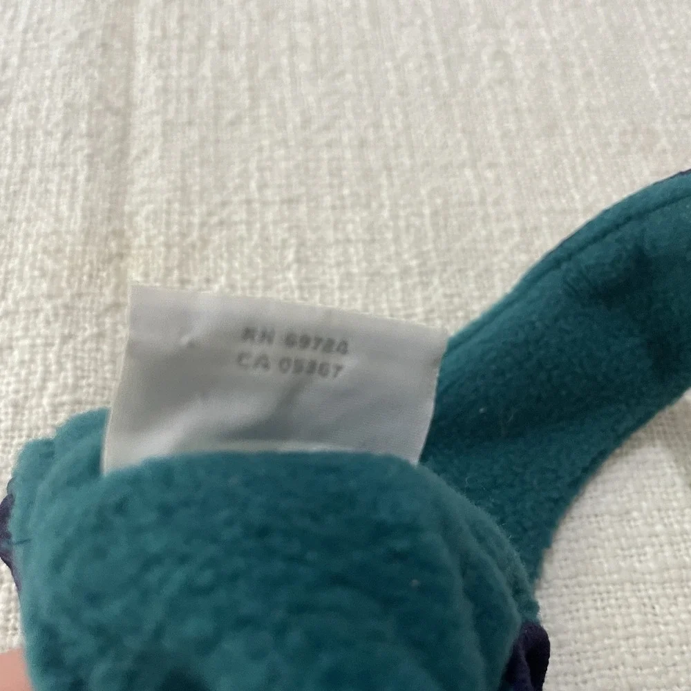 Columbia Ski Winter Gloves Women's S/M Leather Palm Purple Green‎ Headband Vntg